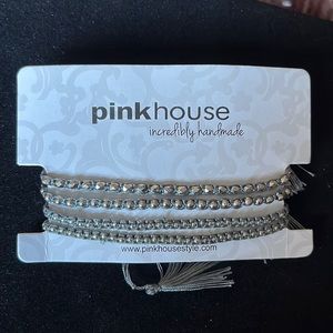 Pinkhouse Style set of 4 grey corded bracelets